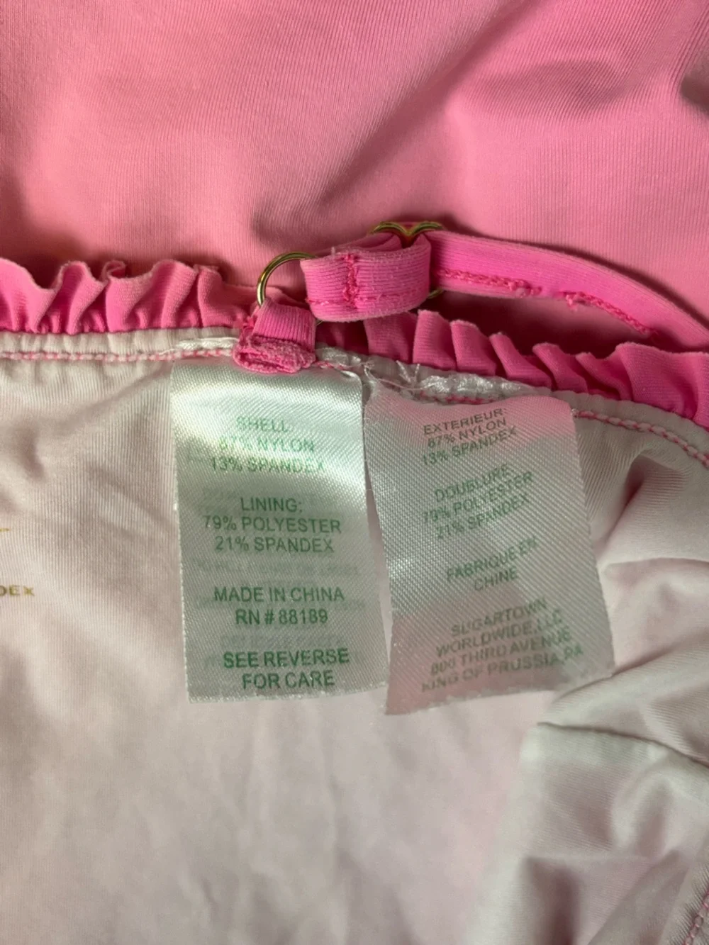 Lilly Pulitzer Juliet One Piece‎ Girls Swimsuit UPF 50+ Pink Tropics Size 12